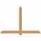 Ekena Millwork Eugene Smooth Timber Gable Bracket, Western Red Cedar, 84"W x 56"H x 3 1/2"D x 5 1/2"F, 16/12 Pitch GBW084X56X0406EUG00SWR - alternate 1